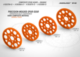 XRAY Composite Offset Spur Gear 100T / 64P Orange - 305870-O