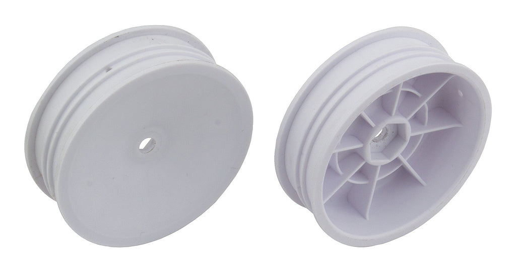 TEAM ASSOCIATED 12mm Hex 2WD 2.2" Slim Front Buggy Wheels B6 White - 91757
