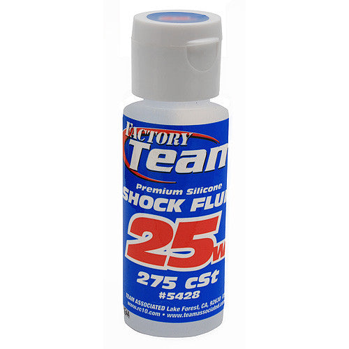 TEAM ASSOCIATED 25 WT SILICONE SHOCK OIL 2 OZ - 275 CST - 5428 - ActivRC