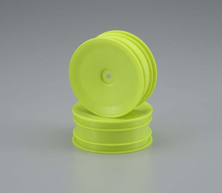 KYOSHO 12mm Hex 2WD Front Buggy Wheels 56mm RB6 Yellow - W5029