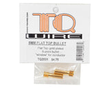 TQ Wire 5mm "Flat Top" Male Bullet Connector (Gold) (2) - TQ2508